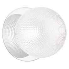 Lassie Diamond Cut Glass Cool White LED Outdoor Wall Light